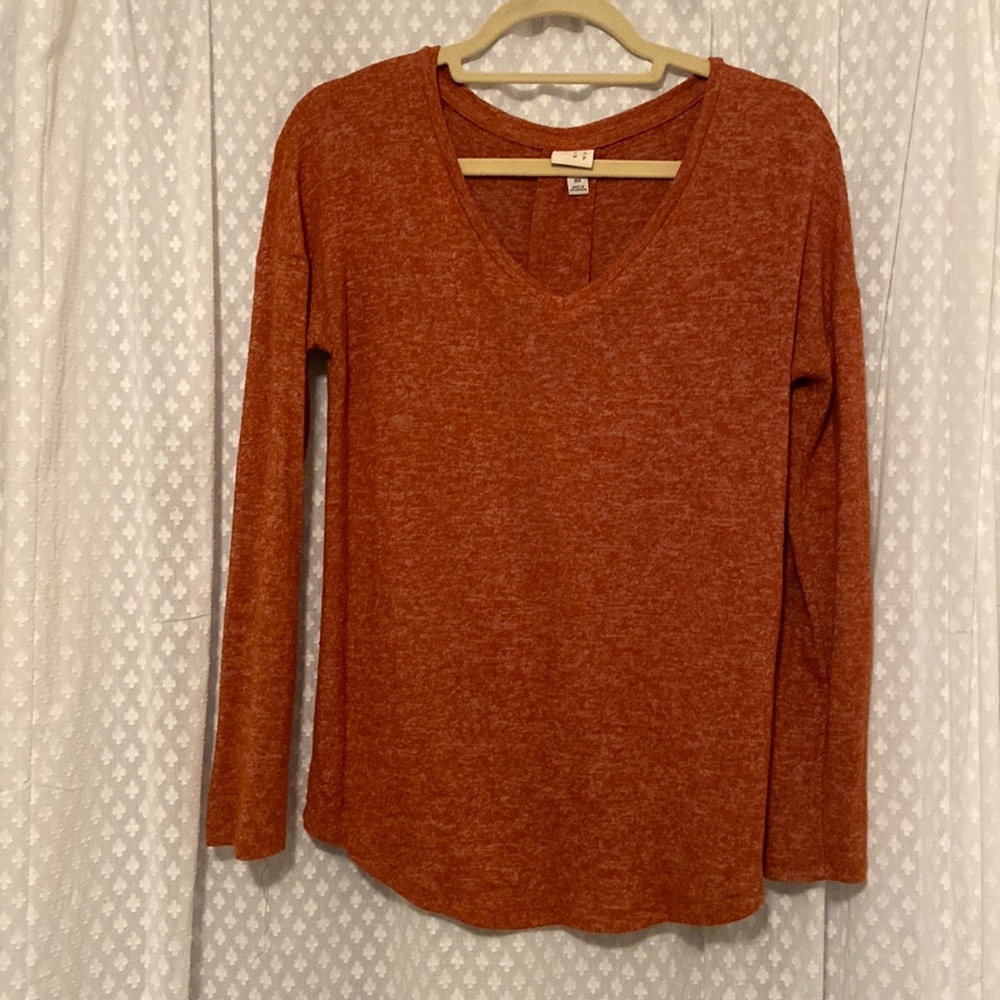 Burnt orange sweater